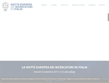Tablet Screenshot of nottedeiricercatori.it